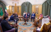 فیلم دیدار ترامپ و احمد الشرع در ریاض