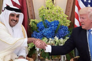 لحظه ورود ترامپ به دیوان امیری قطر | استقبال باشکوه شیخ تمیم آل‌ثانی را ببینید