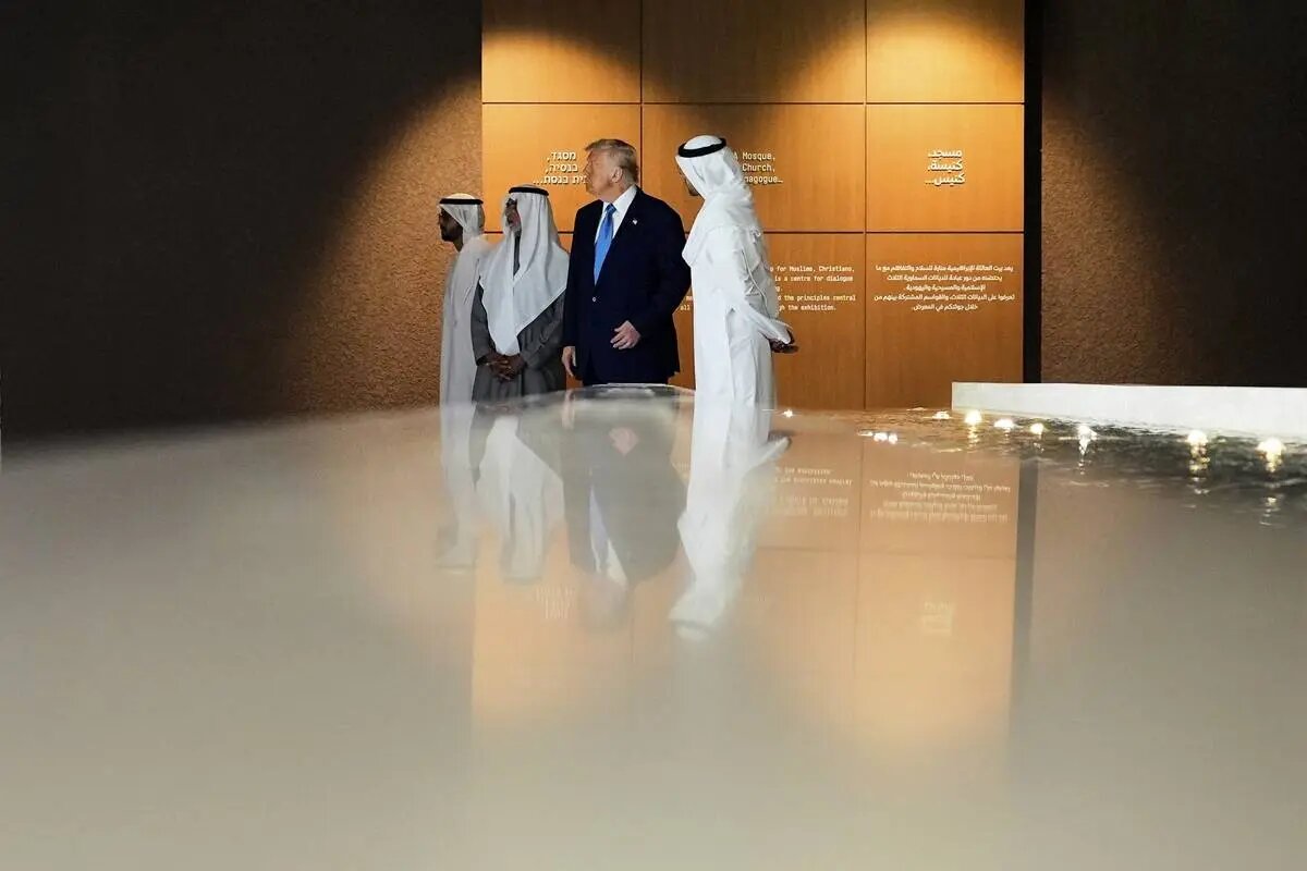 ترامپ در خانه خانواده ابراهیمی | تصاویر