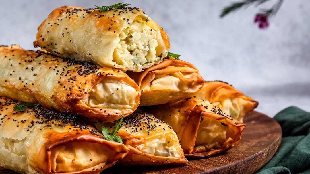 طرز تهیه بورک مرغ و قارچ به روش ترکیه ای