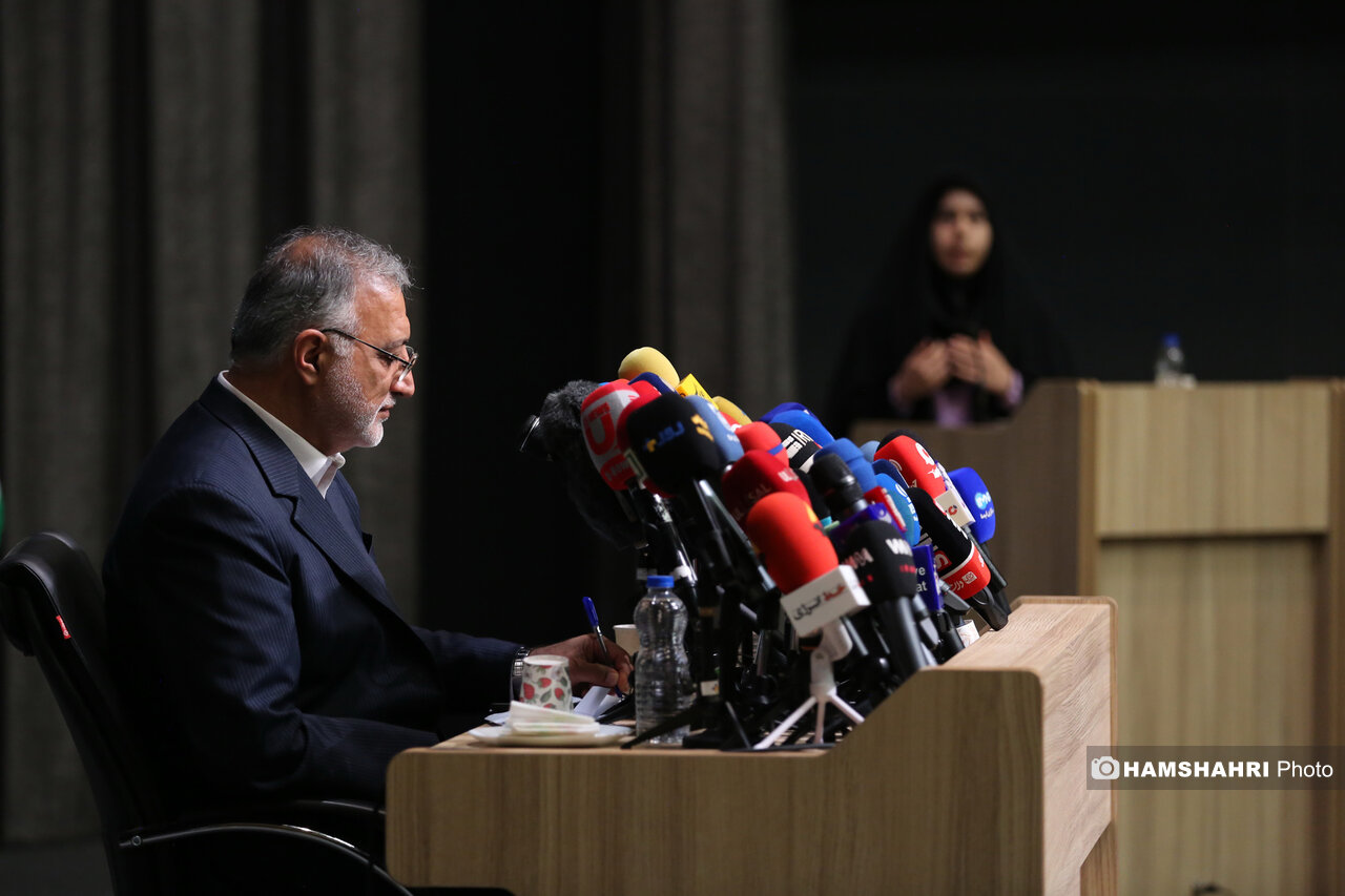 نشست خبری شهردار تهران