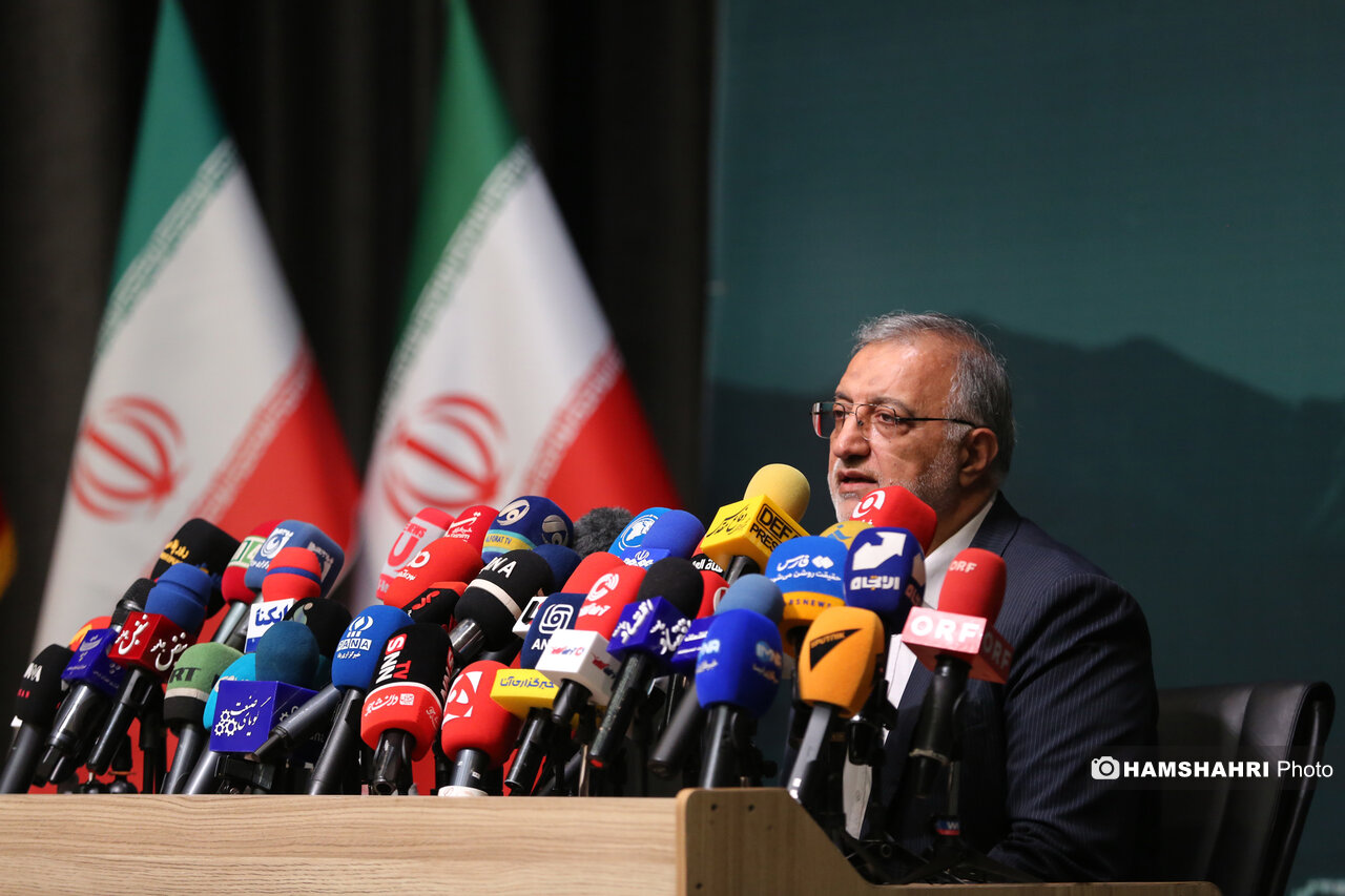 نشست خبری شهردار تهران