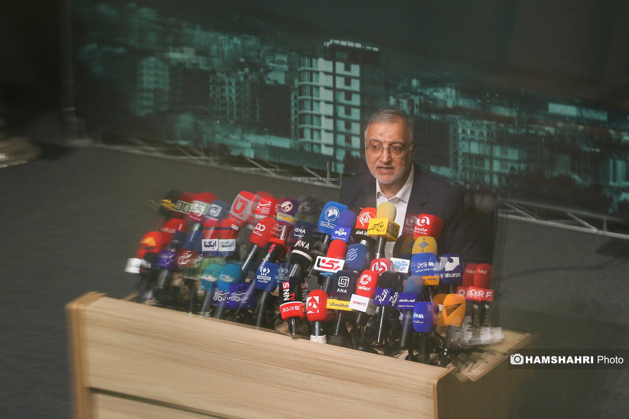 نشست خبری شهردار تهران