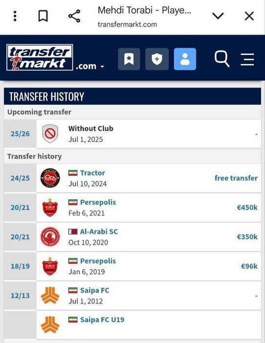 فوری | ترابی بازیکن آزاد اعلام شد + سند | آقای ستاره در یک قدمی پیوستن به پرسپولیس