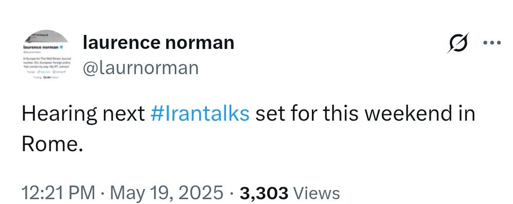 ادعای خبرنگار والاستریت ژورنال درباره زمان و مکان دور بعدی مذاکرات ایران و آمریکا