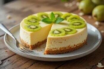 طرز تهیه کرم چیز کیوی با کیوی های مانده در یخچال