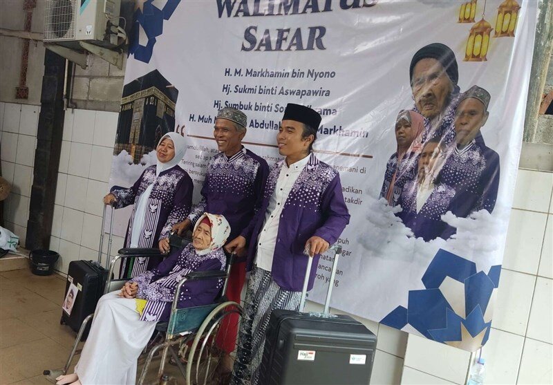 ننه سومبوک ۱۰۹ ساله در حج ۲۰۲۵ + تصاویر | این زن مسنترین زائر حج امسال است