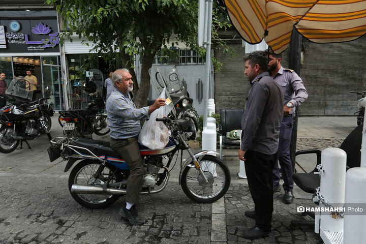 ساماندهی موتورسیکلت و چرخ دستی های بازار