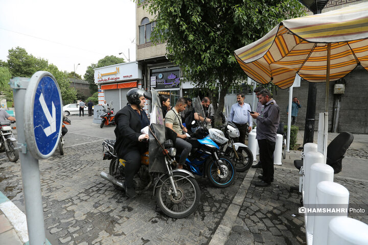 ساماندهی موتورسیکلت و چرخ دستی های بازار