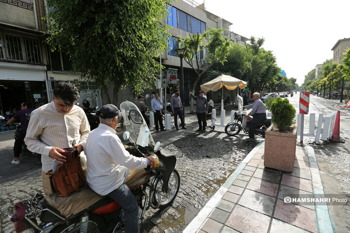 ساماندهی موتورسیکلت و چرخ دستی های بازار