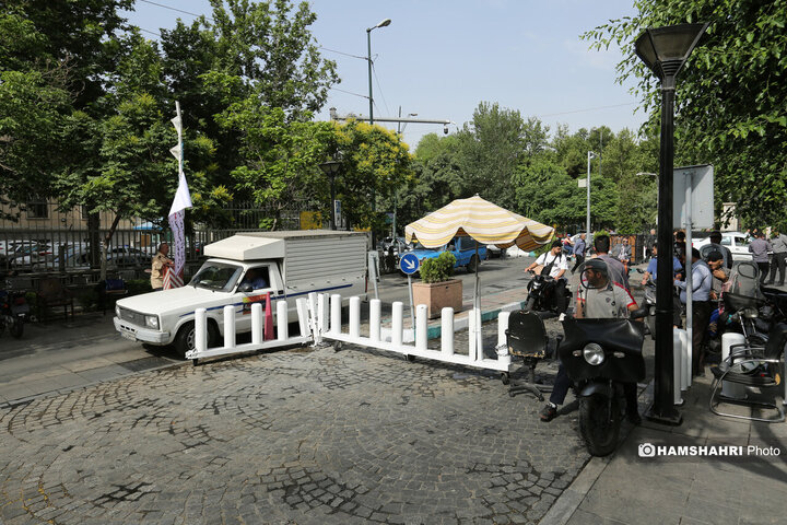 ساماندهی موتورسیکلت و چرخ دستی های بازار