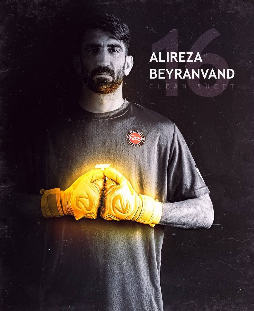 پوستر خاص باشگاه تراکتور برای علیرضا بیرانوند | عکس