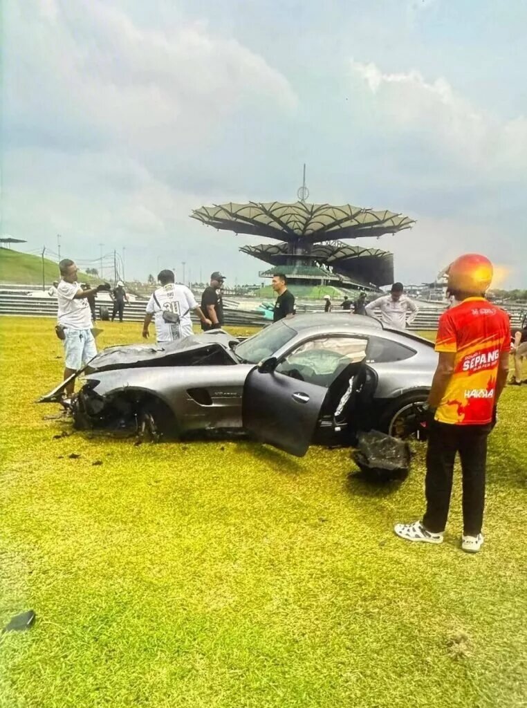 تصادف وحشتناک مرسدس بنز AMG