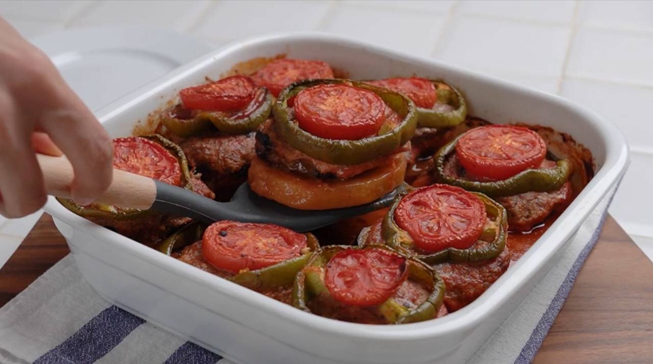 طرز تهیه خوراک گوشت و بادمجان ترکیه ای بسیار لذیذ