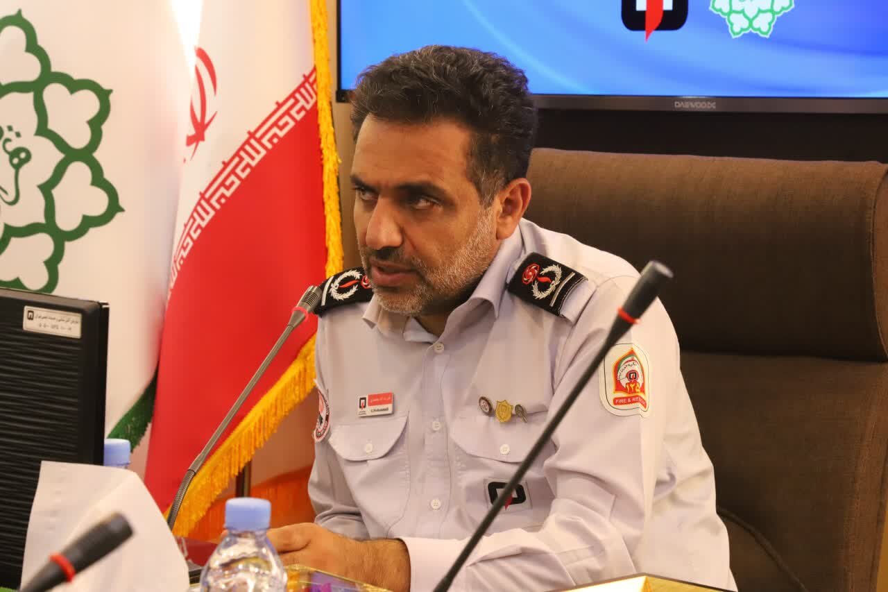 آتش‌نشانی در راهپیمایی اربعین