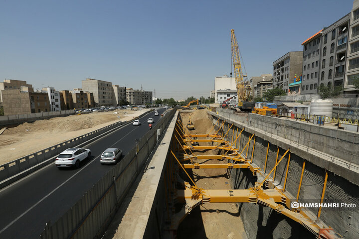 بازدید از روند اجرایی پروژه عمرانی احداث خط ۱۰ متروی تهران