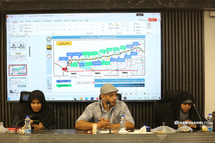 بازدید از روند اجرایی پروژه عمرانی احداث خط ۱۰ متروی تهران