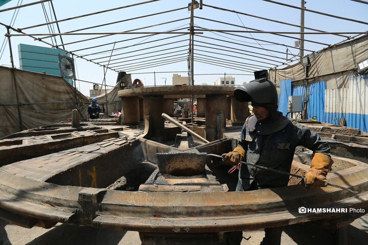 بازدید از روند اجرایی پروژه عمرانی احداث خط ۱۰ متروی تهران