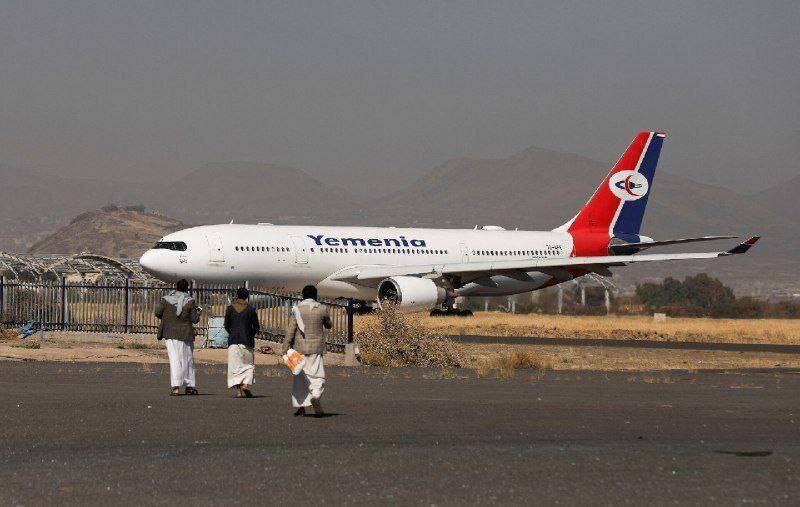 تصاویر هواپیمای مسافربری که در فرودگاه صنعا هدف قرار گرفت