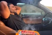 بازی با جان برای جذب فالور و دیده شدن + ویدئو | از آشپزی در حال رانندگی گرفته تا تک‌چرخ های دونفره برعکس! + ویدئو