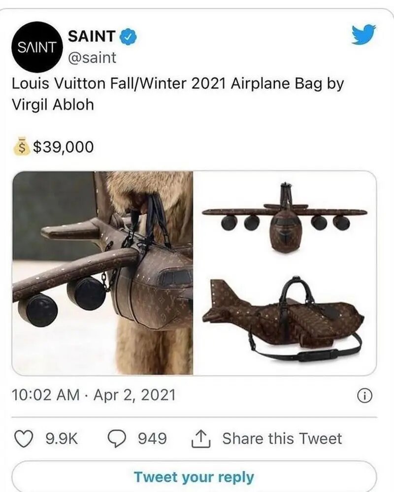 کیف دستی که از هواپیمای واقعی گرانتر است! + تصاویر