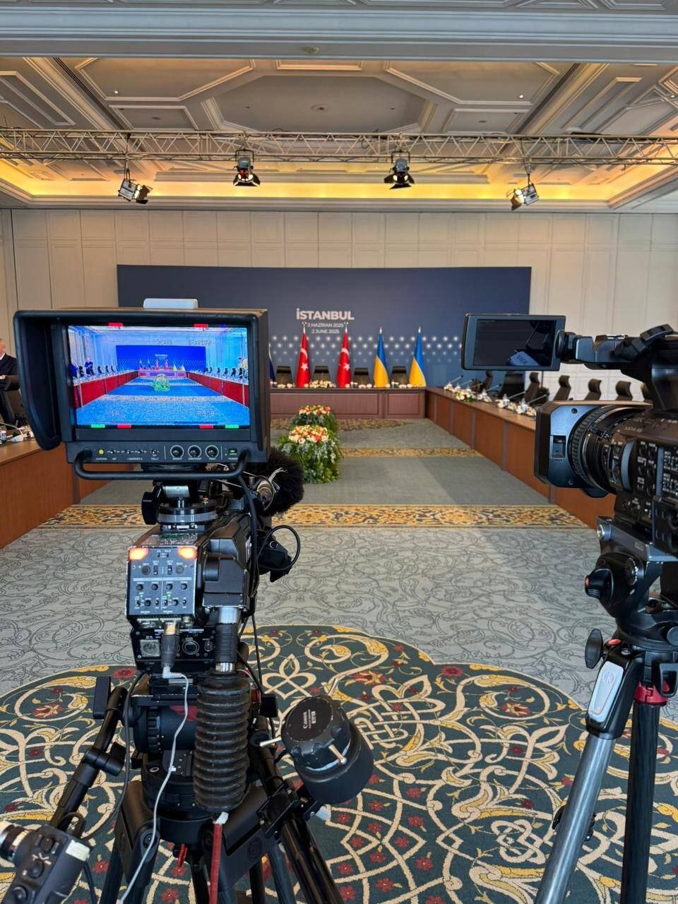 تصویری از محل مذاکرات امروز روسیه و اوکراین در استانبول