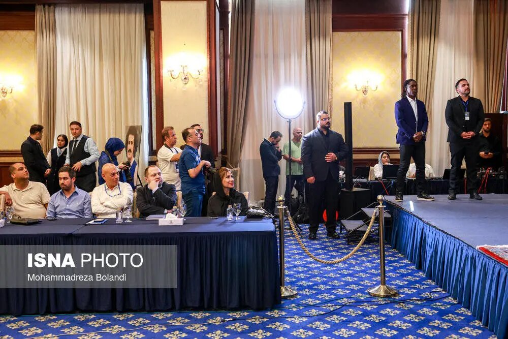 سوفیا مکرمتی در مراسم معارفه همسرش کلارنس سیدورف + ویدئو