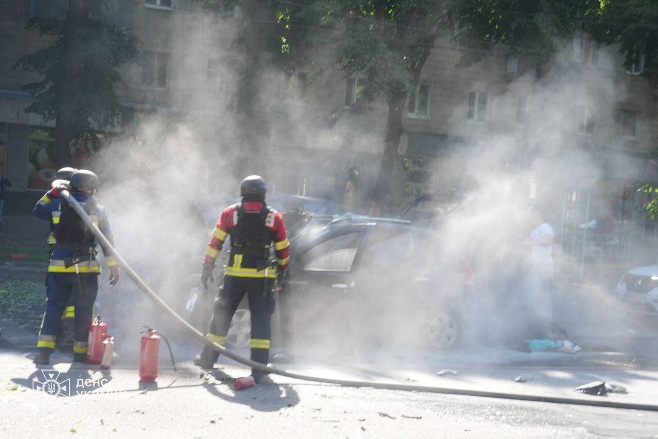 تصاویری از حمله امروز روسیه به  استان سومی در اوکراین