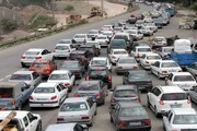 ترافیک سنگین، جاده هراز را یکطرفه کرد + ویدئو