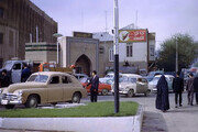 تصویر کمتر دیده شده از پمپ بنزین قدیمی میدان بهارستان