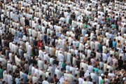 ببینید؛ اقامه نماز عید قربان در بین‌الحرمین + ویدئو