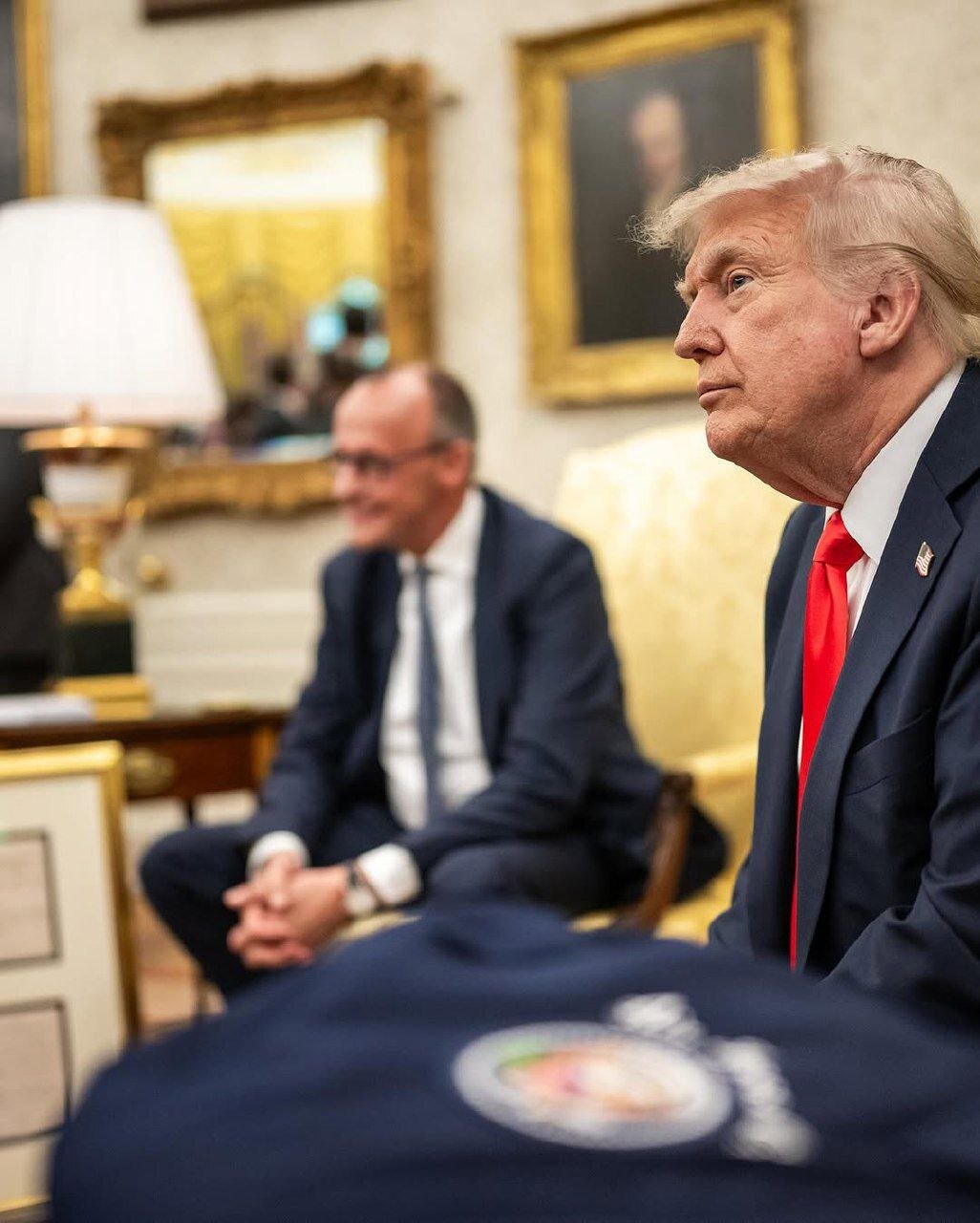 تصاویری از دیدار ترامپ و صدراعظم آلمان در کاخ سفید