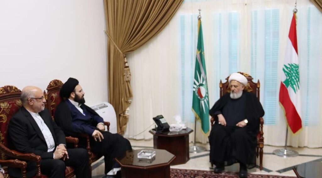 نوه امام(ره) در منزل شهید سیدحسن نصرالله و دیدارش با نایب رئیس مجلس اعلای شیعیان لبنان | تصاویر