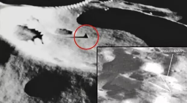 یک هرم مرموز در نیمه پنهان ماه در تصاویر ماهوارهای ناسا! | عکس