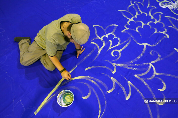 آیین کتیبه نقاشی خط به مناسبت عید غدیر