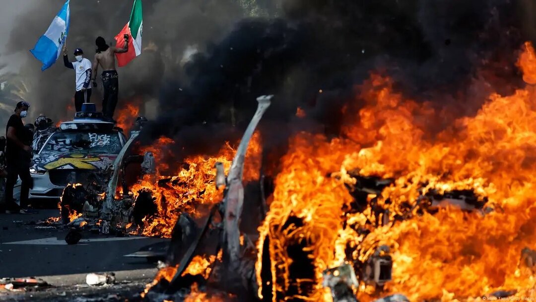 ترامپ: اوضاع وخیم است؛ نیرو اعزام کنید! + تصاویر