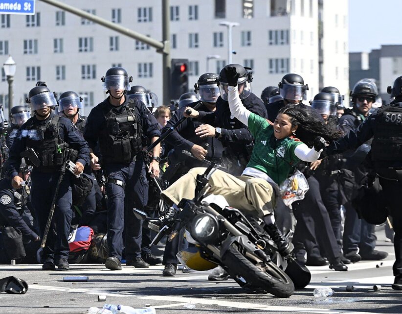 ترامپ: اوضاع وخیم است؛ نیرو اعزام کنید! + تصاویر