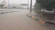 بارش باران‌های سیل‌آسا در روستاهای مشهد+ ویدئو