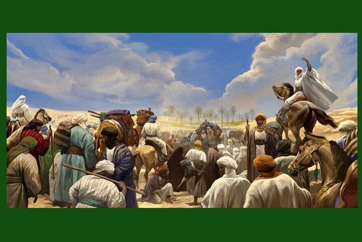 نقاشی غدیری حسن روحالامین به حرم حضرت علی(ع) رفت | عکس