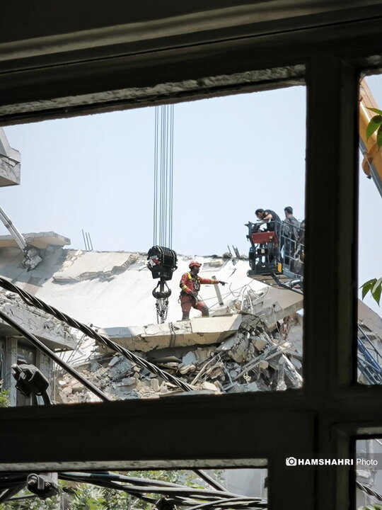 تصاویر ساختمان های بمباران شده در تهران توسط اسرائیل