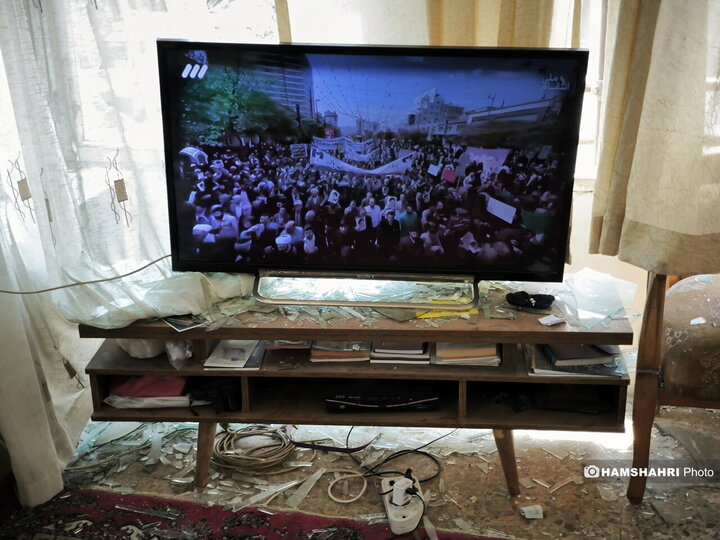 تصاویر ساختمان های بمباران شده در تهران توسط اسرائیل