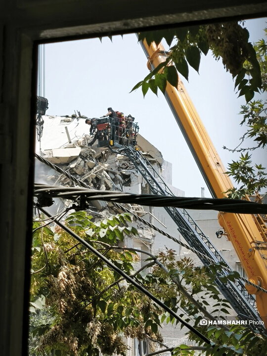 تصاویر ساختمان های بمباران شده در تهران توسط اسرائیل