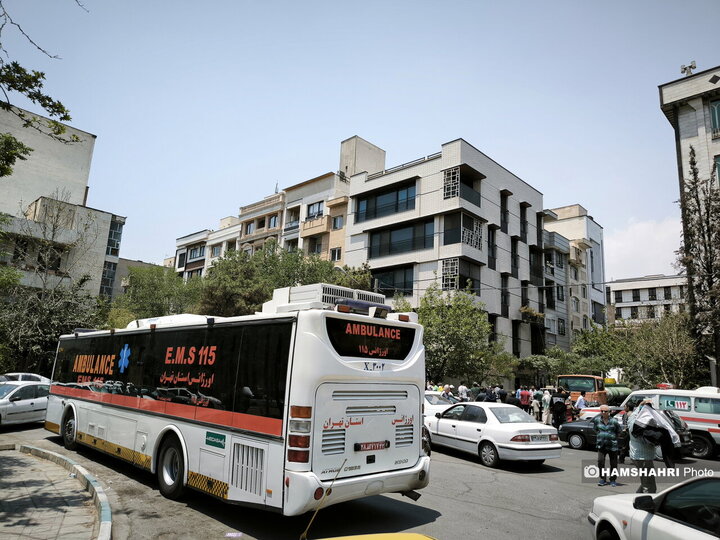 تصاویر ساختمان های بمباران شده در تهران توسط اسرائیل