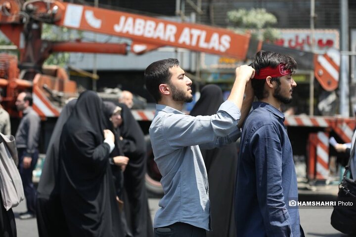 تجمع مردم تهران علیه تهاجم رژیم صهیونیستی به ایران