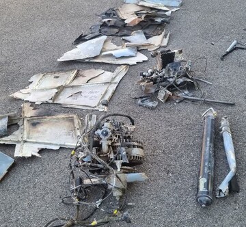 اولین تصاویر از ساقط‌شدن ۲ پهپاد آمریکایی و اسرائیلی در زنجان