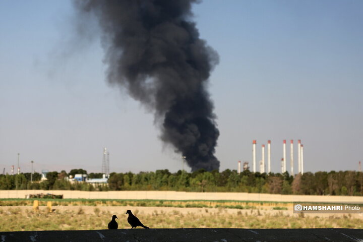 حمله اسرائیل به پالایشگاه نفت تهران