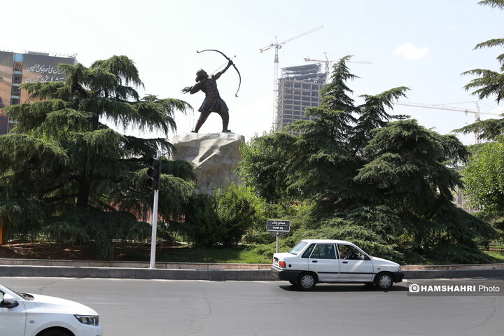 رونمایی از بزرگترین تندیس برنزی ایران