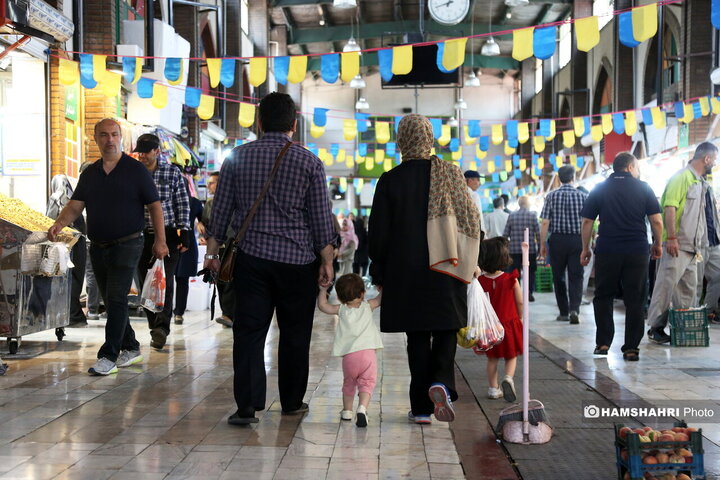 خرید روز مره مردم در میادین میوه و تره بار