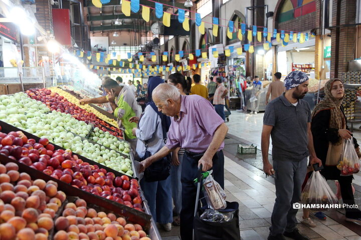 خرید روز مره مردم در میادین میوه و تره بار