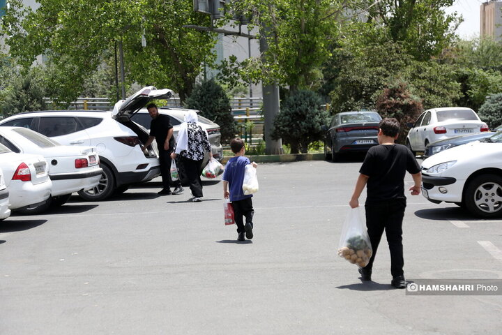 خرید روز مره مردم در میادین میوه و تره بار